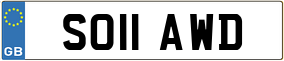 Truck License Plate